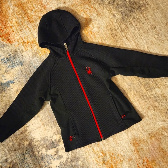 ** 2/$25 ** Spyder Constant Full Zip Hooded Sweater Jacket - Picture 1 of 9